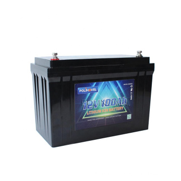 Polinovel Lifepo4 Batterie de íon de lítio 12 V 100AH ​​Monitoramento da bateria marinha 12V 12V